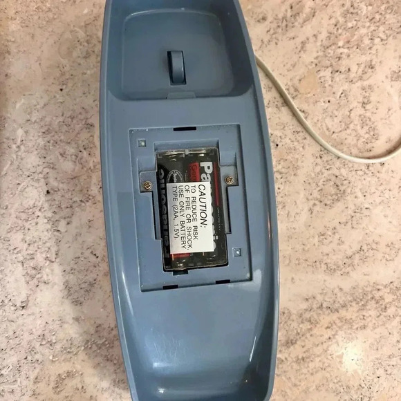 Sears Vintage Corded Wall Phone Blue Retro 90s Style Stores Numbers Excellent - Picture 4 of 9